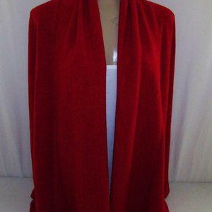 SI AVANCE Small Crochet Owl Decor Open Fold Lapel Cardigan Fall Jacket